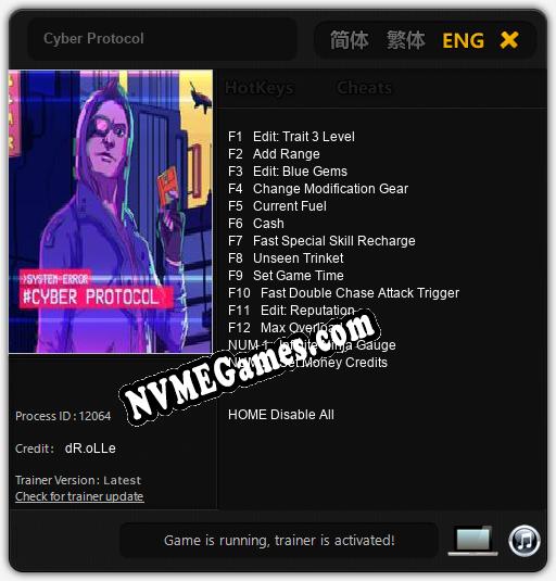 Cyber Protocol: Cheats, Trainer +14 [dR.oLLe]