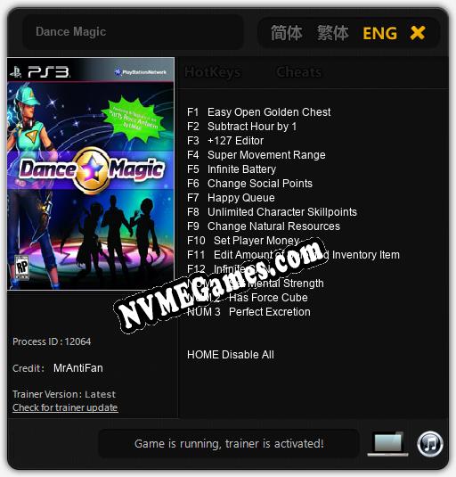 Dance Magic: Trainer +15 [v1.5]