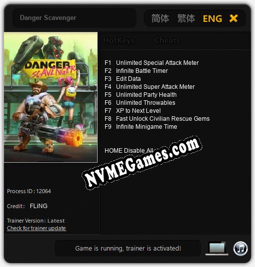 Danger Scavenger: Cheats, Trainer +9 [FLiNG]