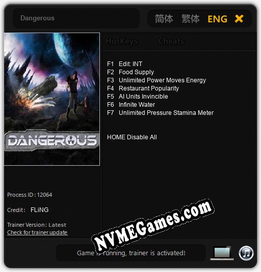 Dangerous: Cheats, Trainer +7 [FLiNG]