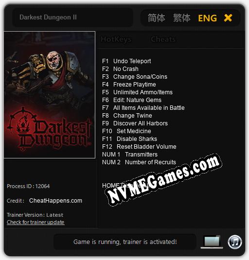 Darkest Dungeon II: Treinador (V1.0.41)