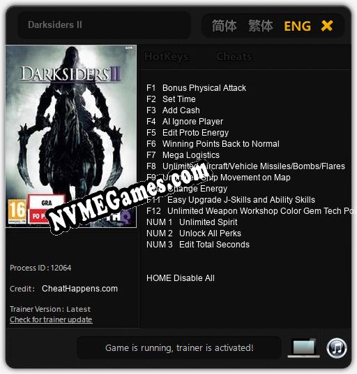 Darksiders II: Treinador (V1.0.13)