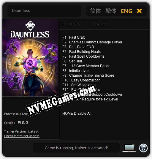 Dauntless: Cheats, Trainer +14 [FLiNG]