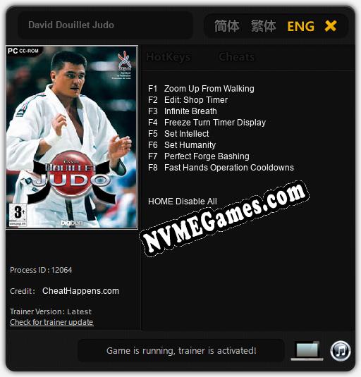 David Douillet Judo: Cheats, Trainer +8 [CheatHappens.com]