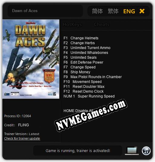 Dawn of Aces: Trainer +13 [v1.8]