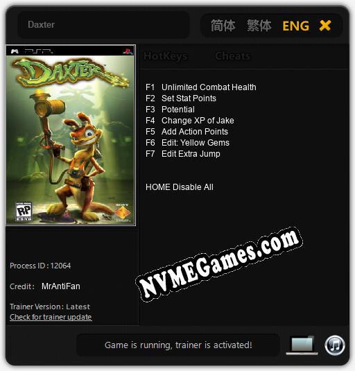 Daxter: Treinador (V1.0.56)