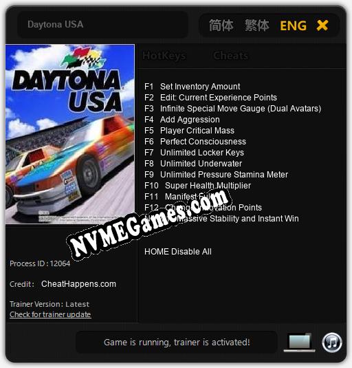 Daytona USA: Treinador (V1.0.62)