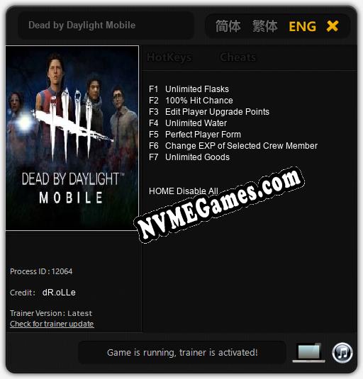 Dead by Daylight Mobile: Cheats, Trainer +7 [dR.oLLe]