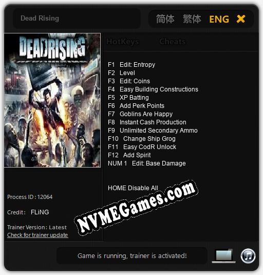 Dead Rising: Trainer +13 [v1.9]