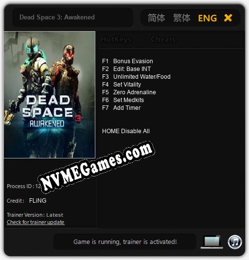 Dead Space 3: Awakened: Trainer +7 [v1.1]