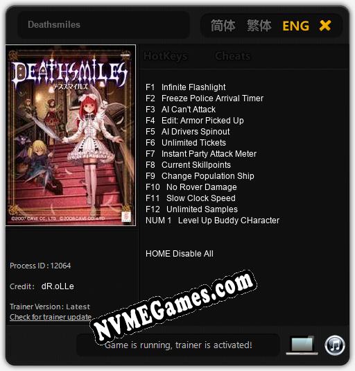 Deathsmiles: Cheats, Trainer +13 [dR.oLLe]