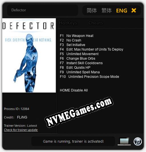 Defector: Treinador (V1.0.70)