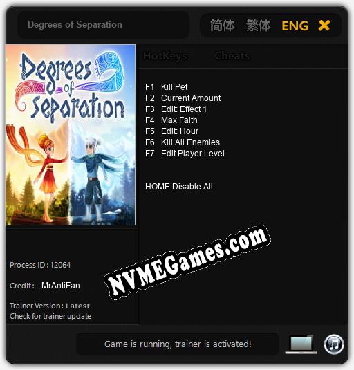 Degrees of Separation: Treinador (V1.0.94)