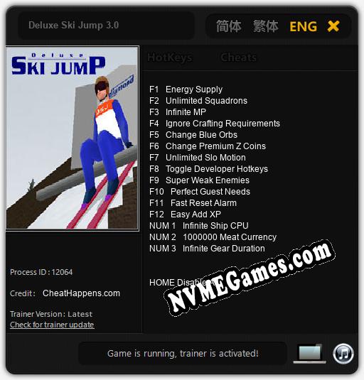 Deluxe Ski Jump 3.0: Cheats, Trainer +15 [CheatHappens.com]