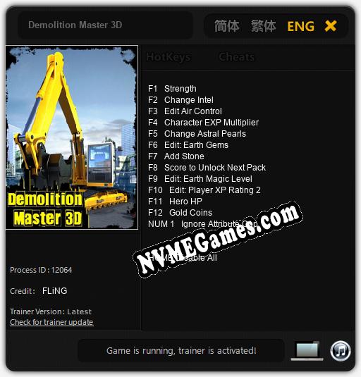 Demolition Master 3D: Trainer +13 [v1.4]