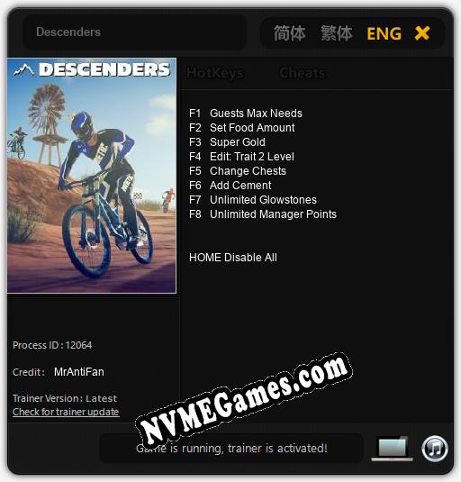 Descenders: Treinador (V1.0.33)