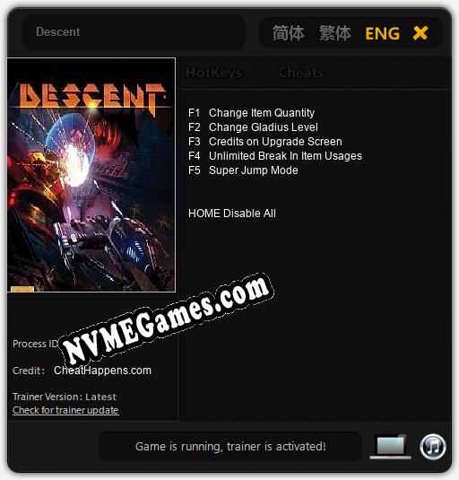 Descent: Treinador (V1.0.69)