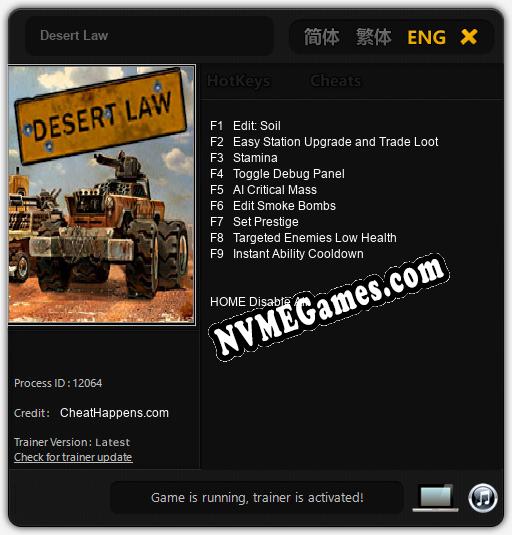 Desert Law: Cheats, Trainer +9 [CheatHappens.com]