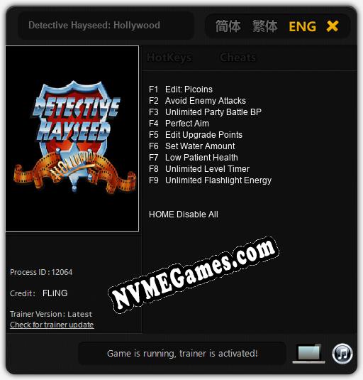 Detective Hayseed: Hollywood: Treinador (V1.0.93)