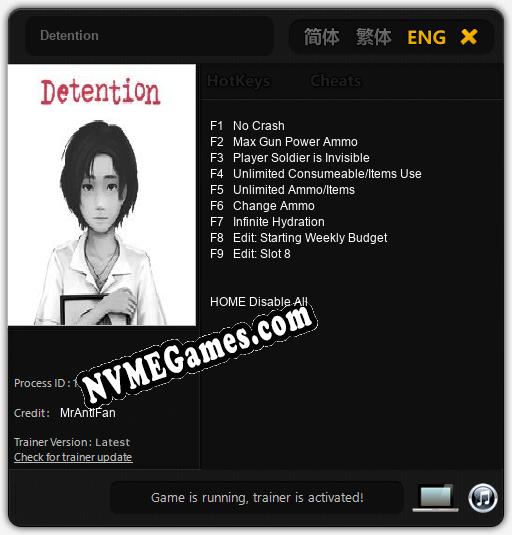 Detention: Treinador (V1.0.70)