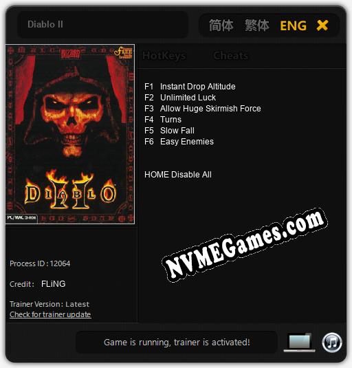 Diablo II: Treinador (V1.0.50)