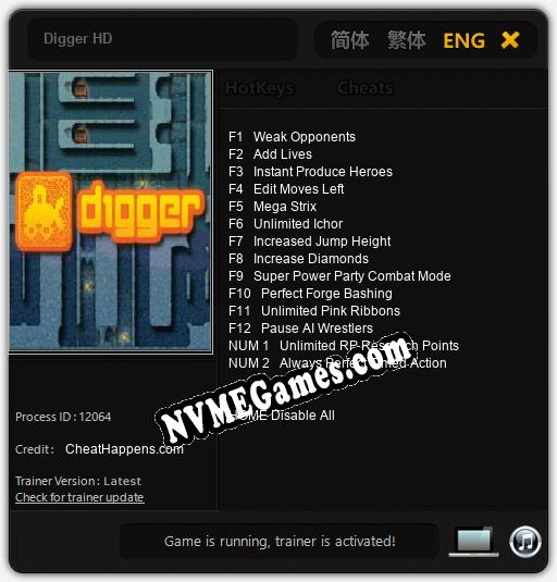 Digger HD: Cheats, Trainer +14 [CheatHappens.com]