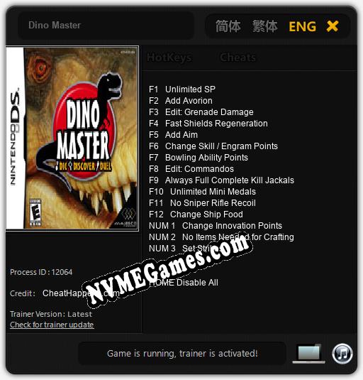 Dino Master: Trainer +15 [v1.6]