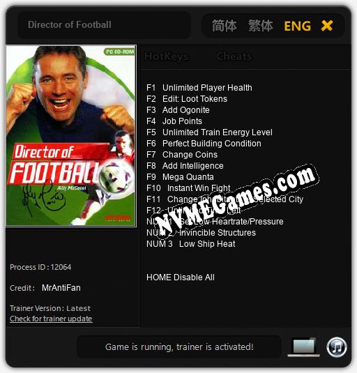 Director of Football: Trainer +15 [v1.1]