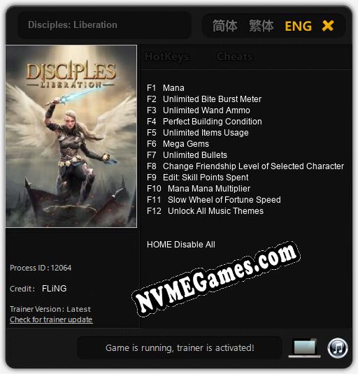 Disciples: Liberation: Trainer +12 [v1.3]