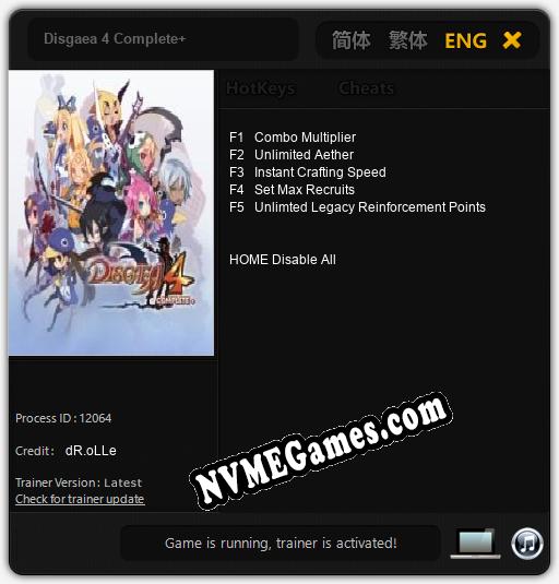 Disgaea 4 Complete+: Trainer +5 [v1.5]