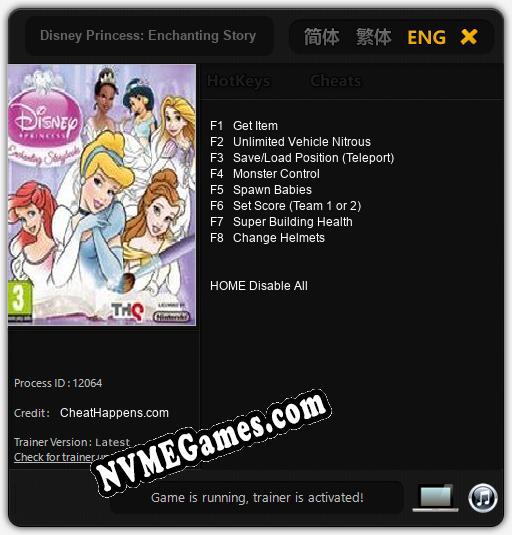 Disney Princess: Enchanting Storybooks: Treinador (V1.0.4)