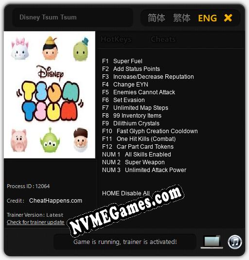 Disney Tsum Tsum: Treinador (V1.0.58)