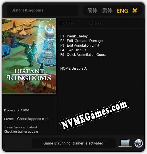 Distant Kingdoms: Trainer +5 [v1.8]