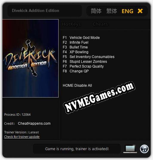 Treinador liberado para Divekick Addition Edition [v1.0.5]