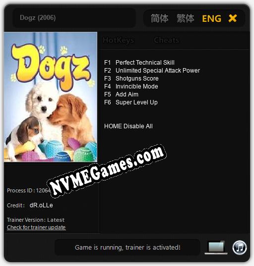 Dogz (2006): Trainer +6 [v1.9]