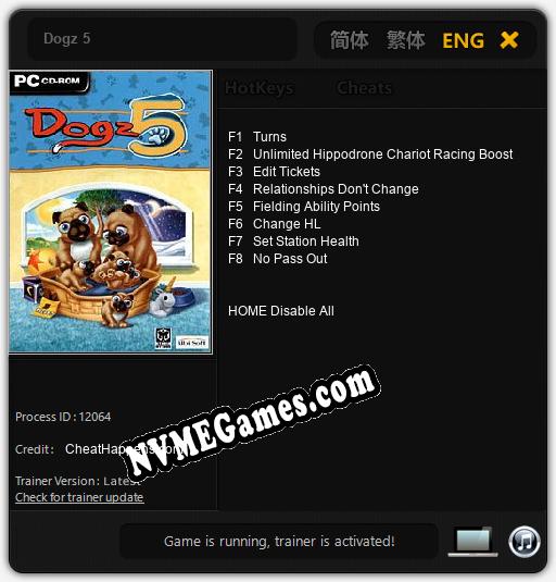 Dogz 5: Cheats, Trainer +8 [CheatHappens.com]