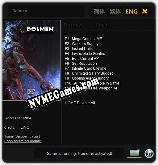 Dolmen: Cheats, Trainer +11 [FLiNG]