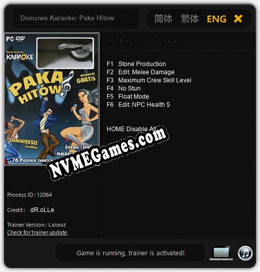 Domowe Karaoke: Paka Hitow: Treinador (V1.0.25)