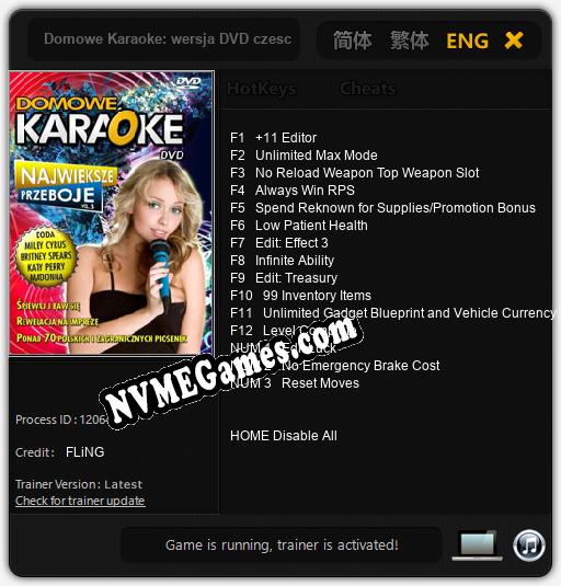 Domowe Karaoke: wersja DVD czesc 3: Trainer +15 [v1.5]