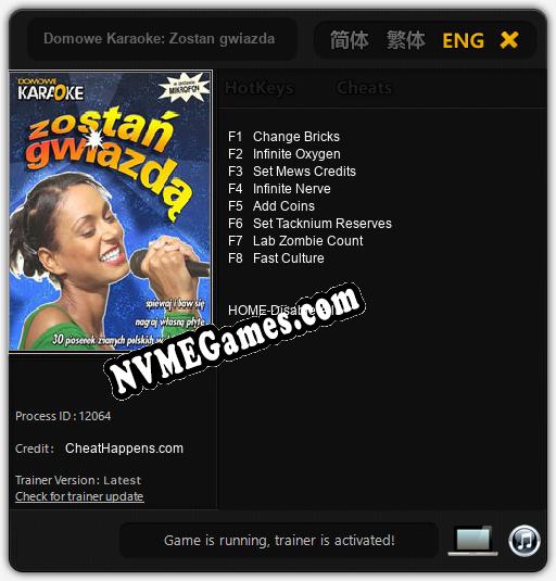 Treinador liberado para Domowe Karaoke: Zostan gwiazda [v1.0.7]