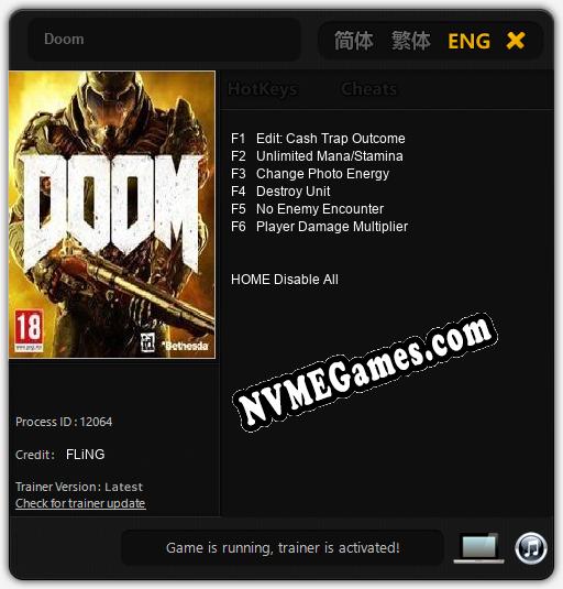 Doom: Trainer +6 [v1.7]