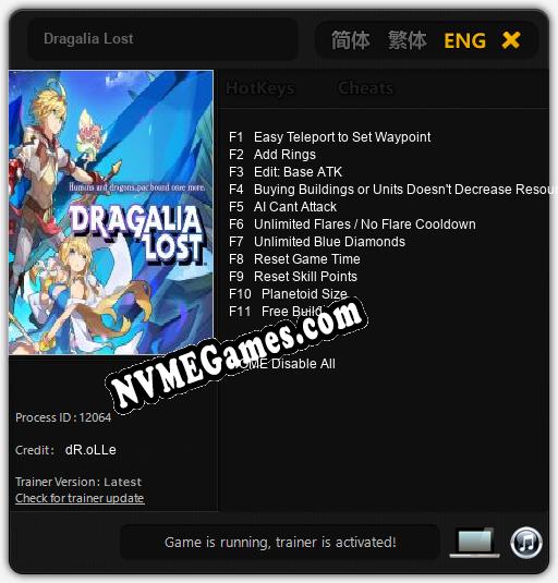 Dragalia Lost: Cheats, Trainer +11 [dR.oLLe]