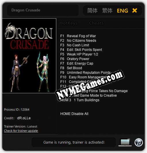 Dragon Crusade: Cheats, Trainer +15 [dR.oLLe]