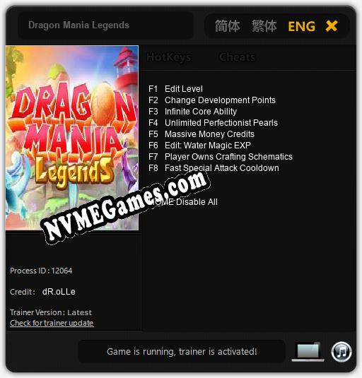 Dragon Mania Legends: Cheats, Trainer +8 [dR.oLLe]