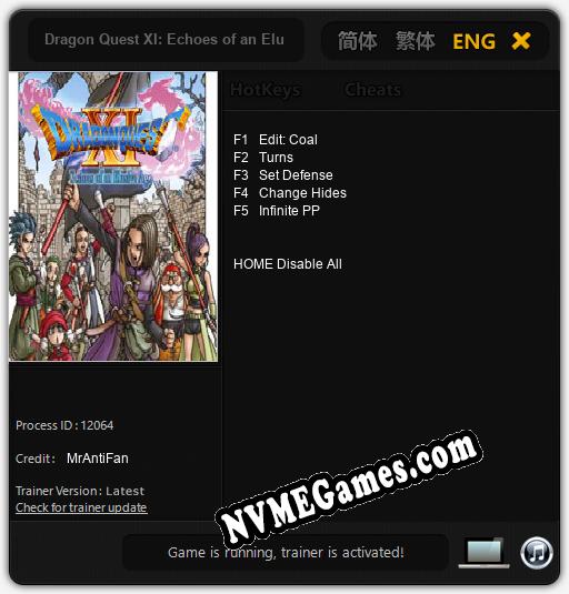 Dragon Quest XI: Echoes of an Elusive Age: Cheats, Trainer +5 [MrAntiFan]