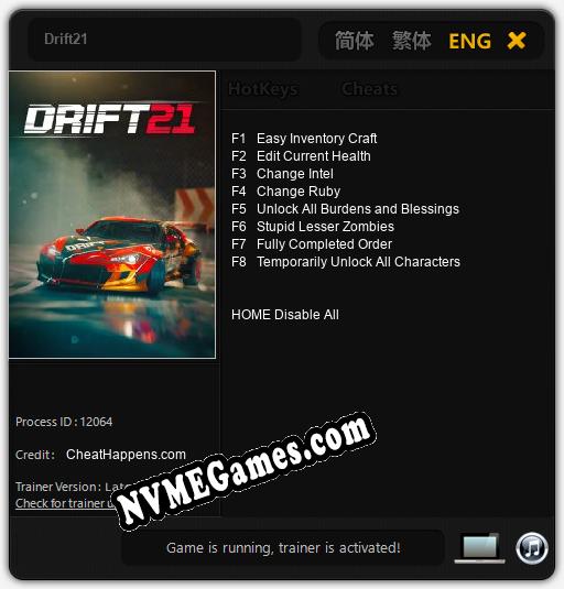 Drift21: Treinador (V1.0.89)