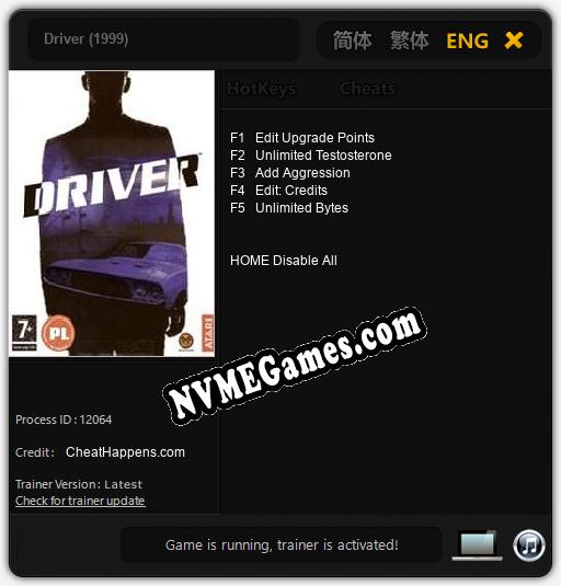 Driver (1999): Trainer +5 [v1.8]