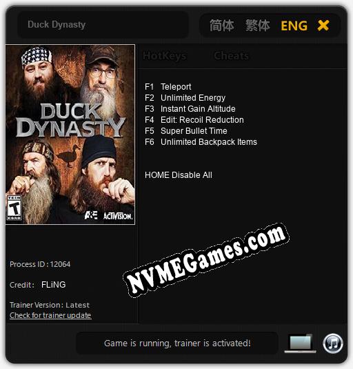 Duck Dynasty: Treinador (V1.0.92)