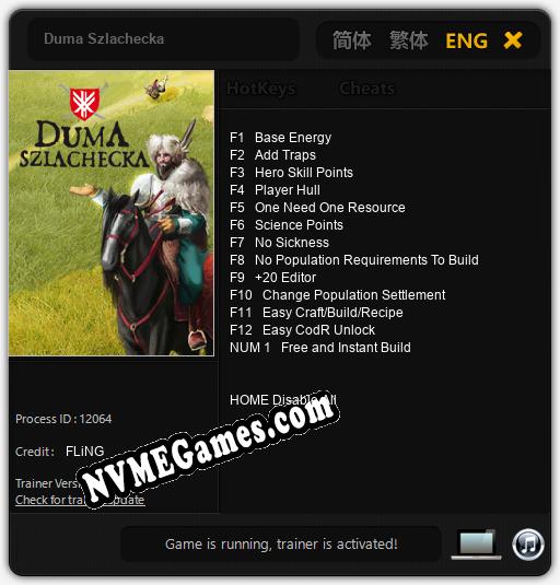 Duma Szlachecka: Cheats, Trainer +13 [FLiNG]