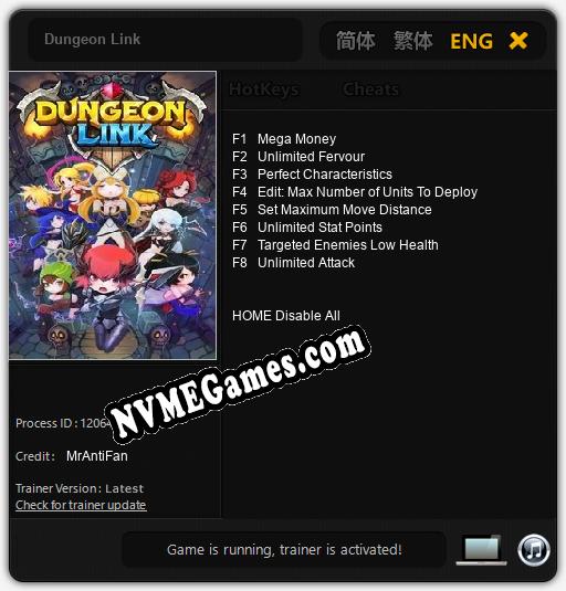 Dungeon Link: Trainer +8 [v1.9]